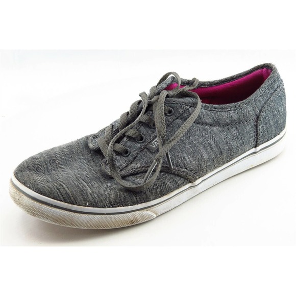 VANS Size 7 M Gray Lace Up‎ Fashion Sneakers Fabric Women Shoe - Picture 1 of 6